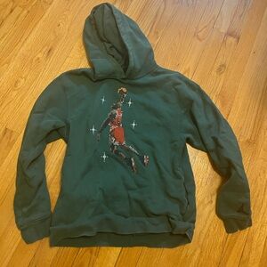 Green Nike Jordan hoodie
